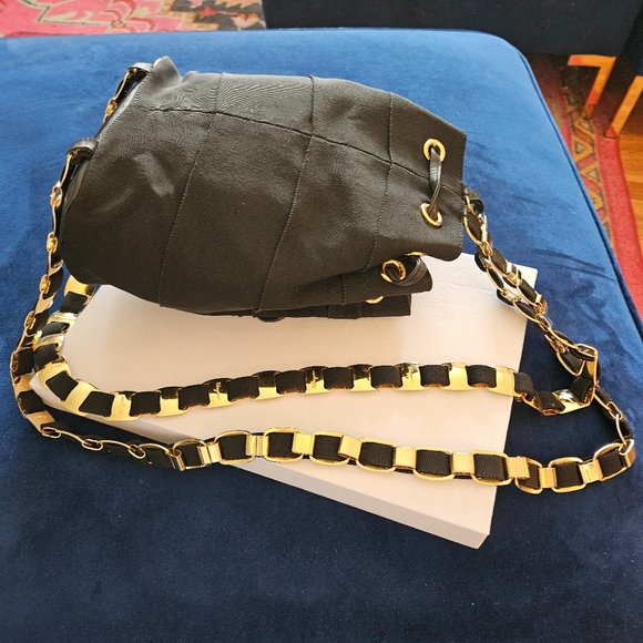 Salvatore Ferragamo Black Vara Chain Backpack Bag (EUC) - Picture 1 of 15